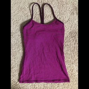 Pink Lulu Lemon workout top